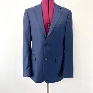S. Cohen Positano Navy Blue Wool Slim fit Blazer 38R